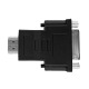 Переходник DVI(папа 24+5)-HDMI(папа) черный - фото 1