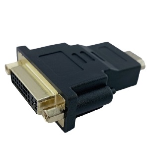 Переходник DVI(папа 24+5)-HDMI(папа) черный - фото