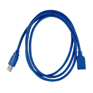 Удлинитель USB  мама-папа 3.0 1,5м синий  - фото