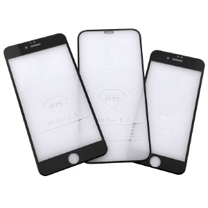 Стекло защитное iPhone 13/13 Pro/14/SE 4/16e 6.1' 6DH Premiuim черное High Tempered в т.у. - фото