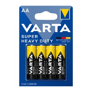 R06 Батарейки VARTA Super HD AA солевые по 4 шт(пальчиковые)/цена за 1 бат. (48) - фото