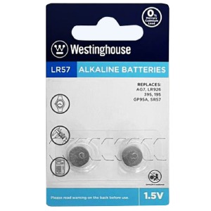 Батарейки AG7 (LR57) Westinghouse по 10 шт./цена за 1 бат. - фото