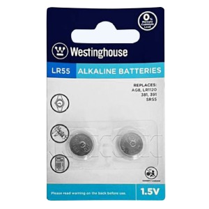 Батарейки AG8 (LR55) Westinghouse USA по 10 шт/цена за 1 бат. - фото