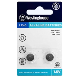 Батарейки AG9 (LR45) Westinghouse по 10 шт/цена за 1 бат. - фото