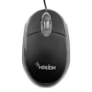 Компьютерная мышка проводная USB Merilon MS-zero черная - фото