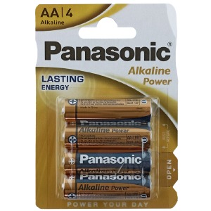 LR06 Батарейки Panasonic AA щелочные по 4 шт (пальчиковые)/цена за 1 бат. (48) - фото