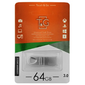 USB 64GB 3.0 T&G 117 Metal серебрянная - фото