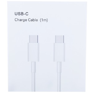 Кабель Type-C to Type-C Apple (NO L) белый 1м в уп. - фото