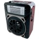 Радиоприемник аналоговый Golon RX-9133 от сети/аккумулятор/фонарик/USB/microSD 16x12.5x8.5см синий,красный,дерево - фото 1