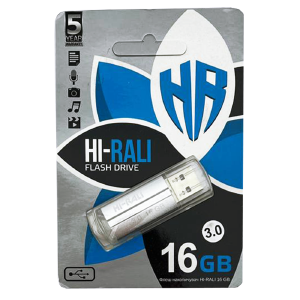 USB 16GB 3.0 Hi-Rali Corsair серебряная - фото