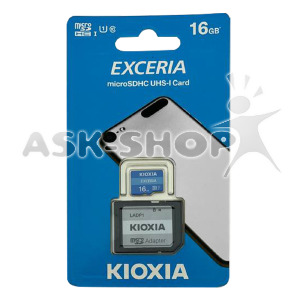 Карта памяти Micro SD 16GB (10) (+adapter) Kioxia Exceria - фото