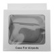Чехол силикон AirPods 3 светло-серый с карабином - фото 1