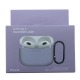 Чехол силикон AirPods 3 лавандовый (Purple) с карабином  - фото 1