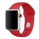 Ремешок для Apple Watch 42/44/45mm силиконовый красный L - фото 1