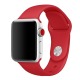 Ремешок для Apple Watch 42/44/45/49mm силиконовый красный L - фото 1