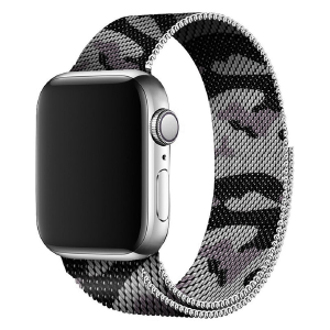 Ремешок для Apple Watch 38/40/41mm Миланская петля хаки серый - фото