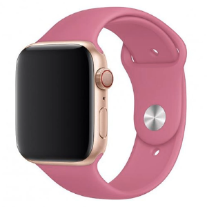 Ремешок для Apple Watch 38/40/41mm силиконовый (39) розовый L - фото