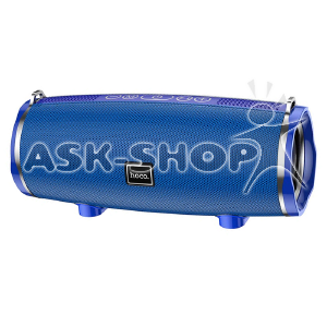 Колонка Hoco BS40 15W/BT5.0/USB/AUX/microSD/FM/2400mAh/ITWS/PX5 23х9,4х9,8см синяя - фото