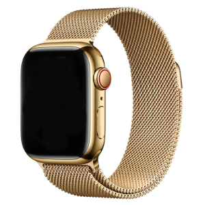 Ремешок для Apple Watch 42/44/45mm Миланская петля золотой - фото