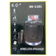 Колонка чемодан SK-1101 Bluetooth черная 22х16х16 см - фото 1