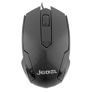Компьютерная мышка проводная USB Jedel JD05 черная - фото