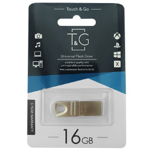 USB 16GB 2.0 T&G 117 metall Series стальная - фото