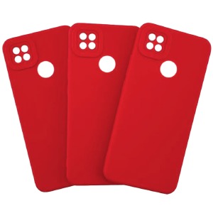 Силикон Xiaomi Redmi 10c/Poco C40 Full Protection red# - фото