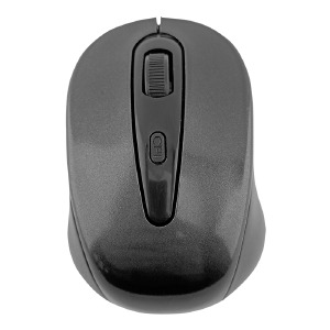 Компьютерная мышка беспроводная 3000 4 кнопки/USB 2.4GHz блистер черная - фото