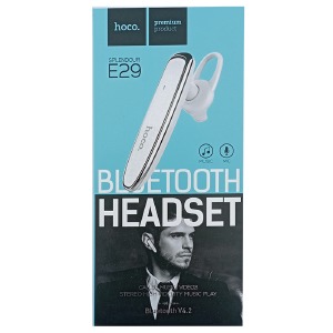 Bluetooth-гарнитура Hoco E29 белая - фото