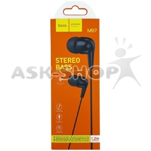 Hands Free 3.5 Hoco M97 черные 1,2м (30) - фото