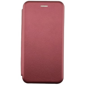 Чехол-книжка Fashion Xiaomi Redmi 10c/12c/Poco C40 бордовый - фото