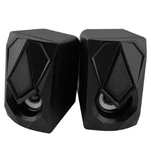 Колонки компьютерные 2.0 Defender Solar 1 6W/RGB/USB/3.5/8x12.3x14.4см черные - фото
