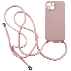 Силикон FULL PROTECTION with STRAP iPhone 13 Pro "Soft touch" Original розовый (без лого) - фото