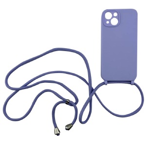 Накладка FULL PROTECTION with STRAP iPhone 13 Pro Max "Soft touch" Original сиреневый (без лого) - фото