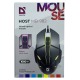 Компьютерная мышка проводная USB Defender Host MB-982 RGB/3 кнопки/1000DPI черная 1,8м - фото 1