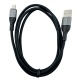 Кабель iPhone Lightning Hoco X72 2.4A силиконовый черный 1м (31) - фото 1