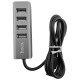 HUB USB Hoco HB1 4в1 (USB2.0х4) tarnish 0,8м (12) - фото 1