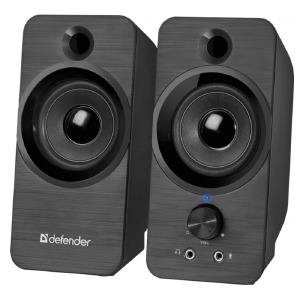 Колонки компьютерные 2.0 Defender SPK-190 8W/USB/2x3.5 черные - фото