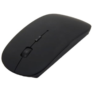 Компьютерная мышка беспроводная V82 4 кнопки/USB 2.4GHz блистер черная - фото