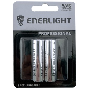 Аккумуляторы R6 Enerlight AA по 2 шт(пальчиковые) 2700mA/цена за 1 бат. - фото