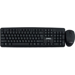 Игровой набор (проводные клавиатура+мышь) Jedel Combo G10 черный - фото