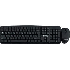 Набор USB (клавиатура+мышь) Jedel Combo G10 (Eng/Ru)/104кл/3кн черный - фото