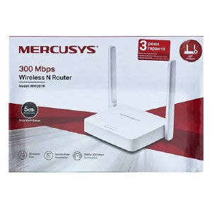 Wi-Fi роутер Mercusys MW301R (2xFE LAN, 1xFE WAN, 802.11n, 2 антенны) 300Mbps - фото
