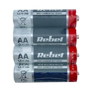 R06 Батарейки Rebel(Польша) Greencell AA солевые по 4 шт(пальчиковые)/цена за 1 бат.# (40) - фото