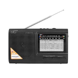 Радиоприемник аналоговый LTC(EU) LXLTC2016 с аккум 1000mA MicroSD/USB/Radio 210x124x57mm черный 220V - фото