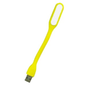 USB LED подсветка гибкая желтая (работает от powerbank)  - фото