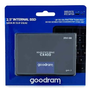 SSD 2.5" 256GB GOODRAM CX400 SATA III 3D NAND 550/480MB/s - фото