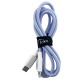 Кабель iPhone PD Type-C to Lightning Joko (by Konfulon) DL21 27W тканевой фиолетовый 1м# - фото 1
