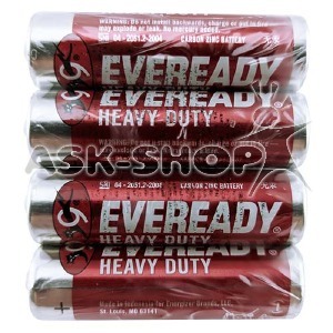 R06 Батарейки Energizer Eveready АА солевые по 4 шт(пальчиковые)/цена за 1 бат. (48) - фото