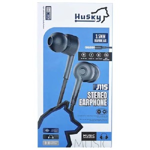 Hands Free 3.5 Husky J115 тканевые черные 1,3м - фото